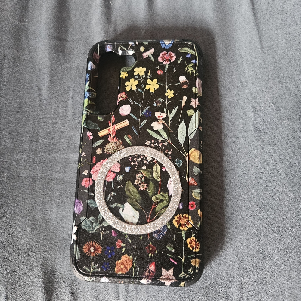 Floral Black Phone Case